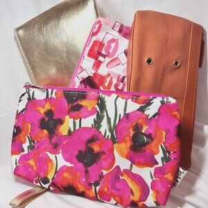 Travel Storage-4 Bags-S'aline-Clinque-Estee Lauder-NWOT-Casual-Cosmetics-Hair Ac